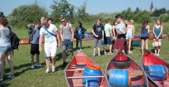 Paddeln zum Schuljahresende
